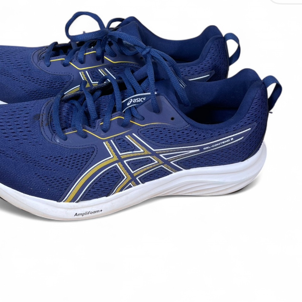 ASICS Men's Athletic Running Shoes — Navy with Yellow Accents - Picture 2 of 7